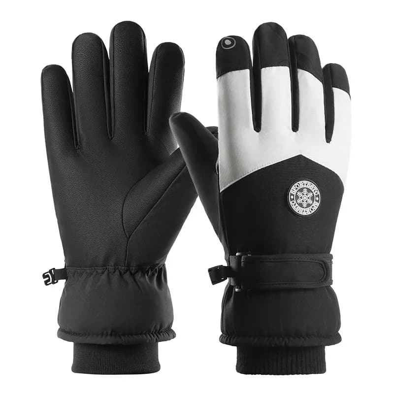 Guanti da sci invernali ciclismo caldi e spessi uomo donna guanti termici impermeabili snowboard moto touch screen guanti antispruzzo