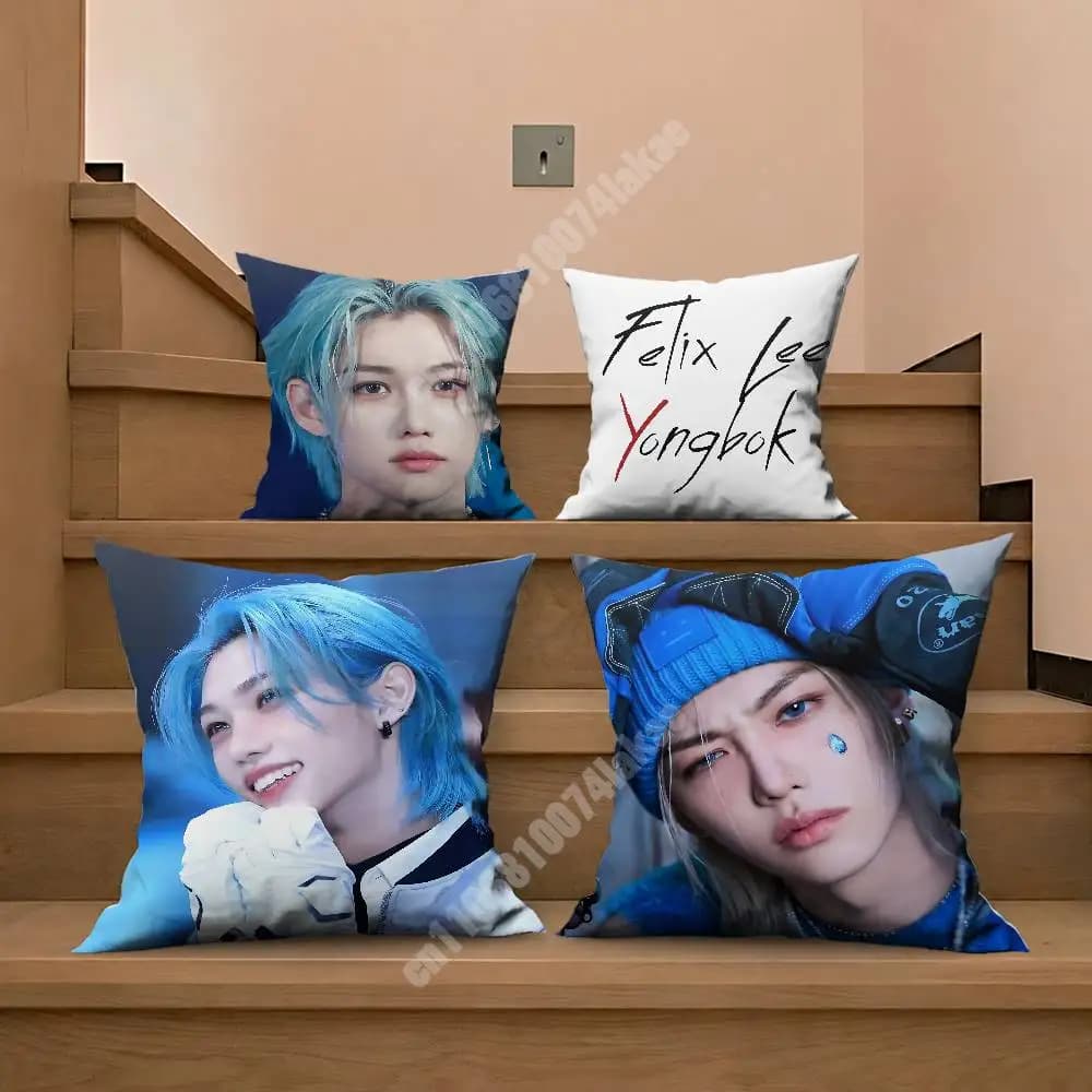 F-Felix L-Lee Yong Bok Kpop Sofa Couch Pillow Cover Cushion Case Cozy Bedroom Accent Studio Furnishing