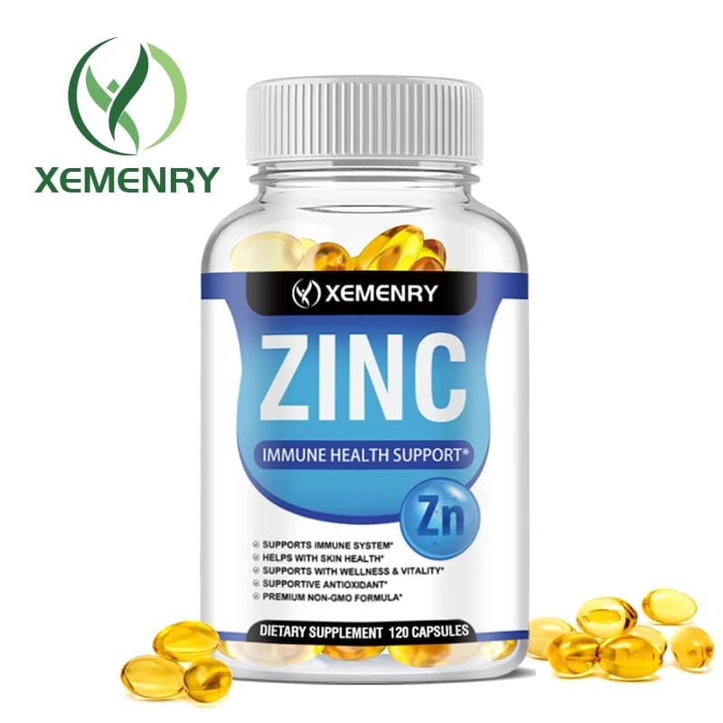 Zinc-per capsules supports cell energy production and collagen formation, immune system support
