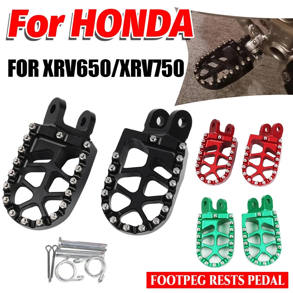 Per HONDA AFRICA TWIN XRV 750 650 RD07 XRV750 XRV650 Accessori Moto Poggiapiedi Pedana Pedane Pedali Piastra Poggiapiedi
