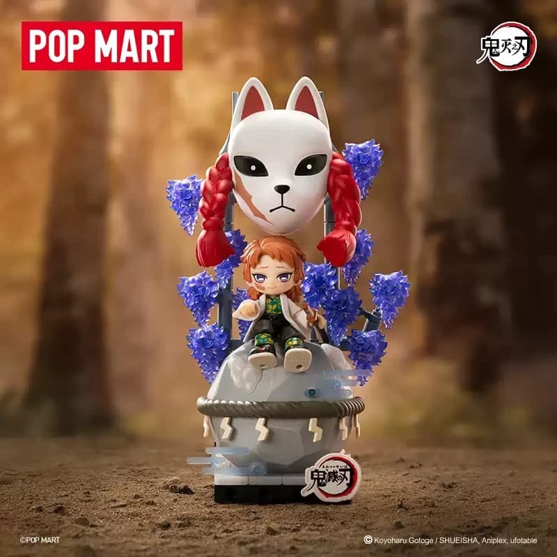 Pop Mart Demon Slayer Kimetsu No Yaiba Aspiration Series Building Block Figures Blind Box Collectible Figure Desktop Decor Gifts