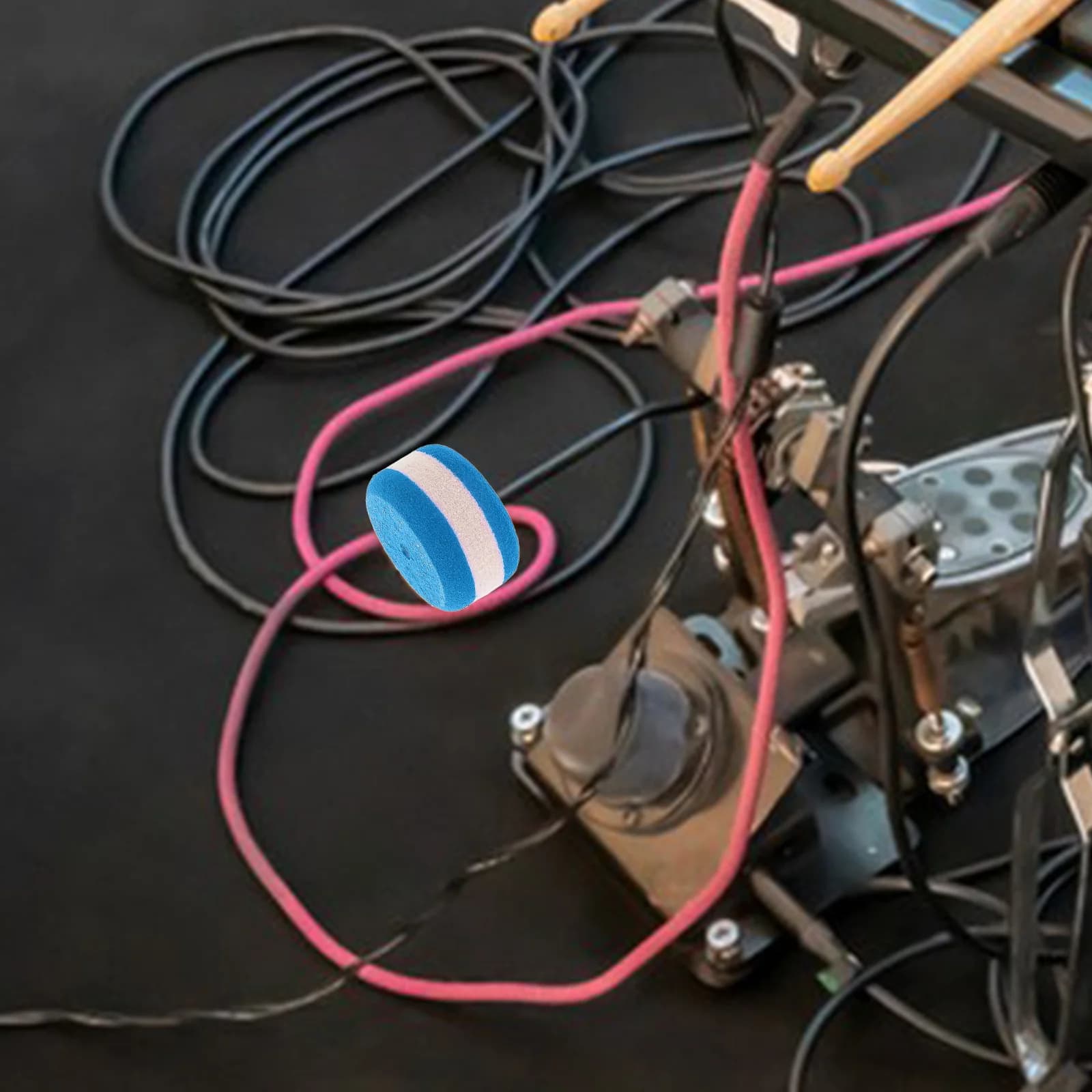 Feltro di ricambio per pedale batteria, testa in feltro a lunga durata per bacchetta, accessorio per percussioni, pad di ricambio