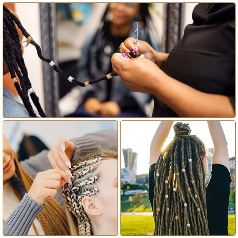 AA83 Uncinetto Dreadlock, strumento per uncinetto Dreadlock, 6 aghi per uncinetto Dreadlock, ago per uncinetto per intrecciare i capelli
