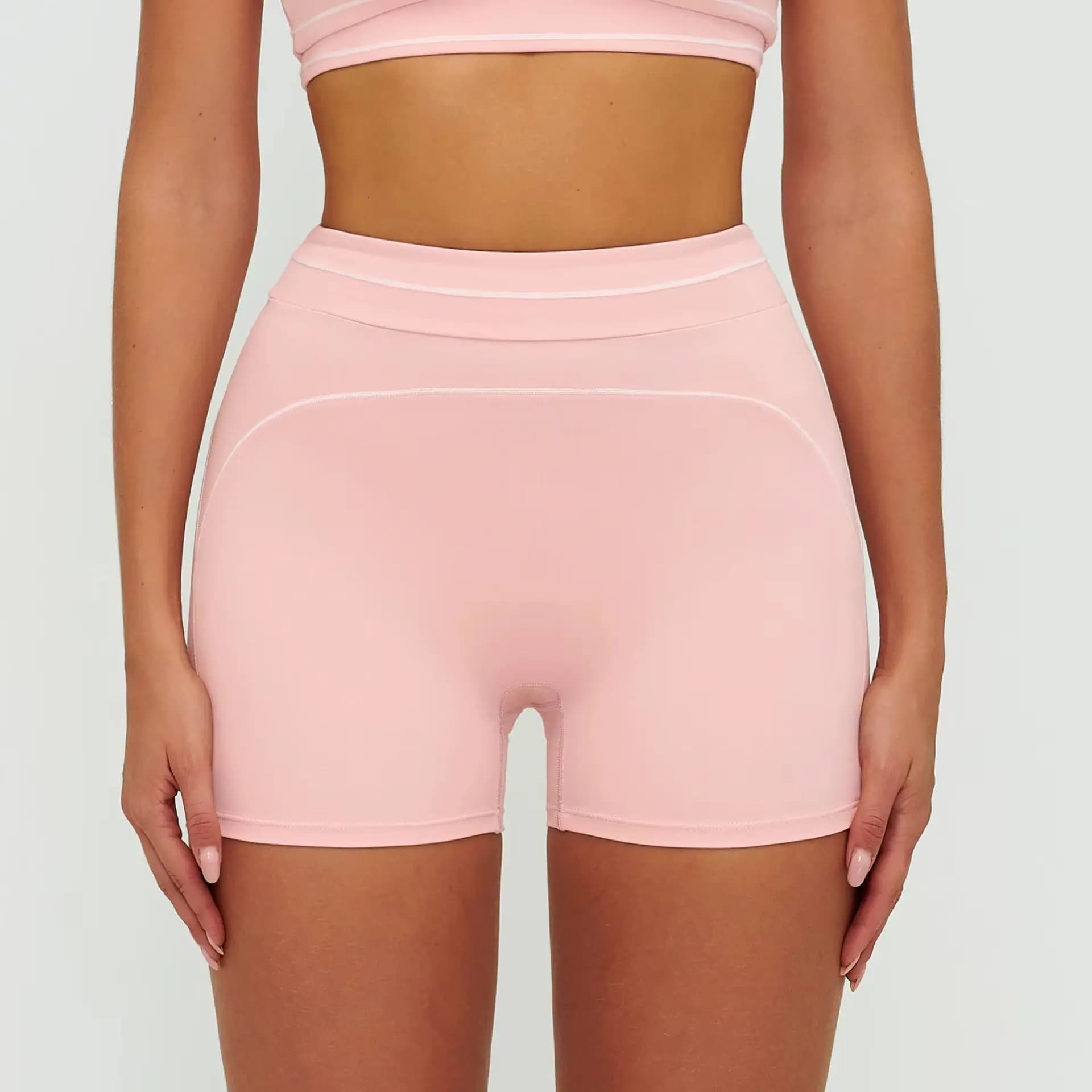 Pantaloncini Sportivi da Donna per Ciclismo e Corsa, Leggings Modellanti per Glutei, Pantaloncini da Allenamento Slim Fit a Vita Alta per Ciclismo e Yoga