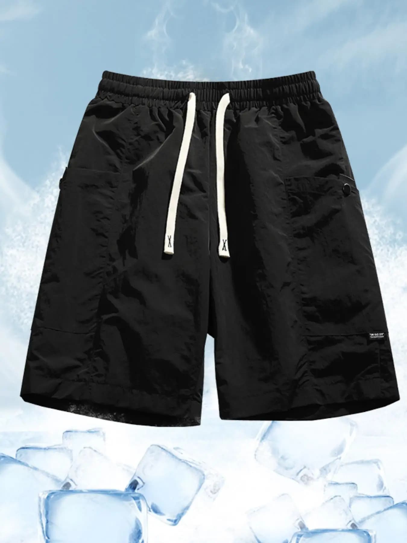 Men's summer shorts, fitness, cycling, outdoor hiking, swimming, running, multi-scenario use, elasticized shorts, fresh, breathable, sweat absorbent and comfortable, elasticized shorts