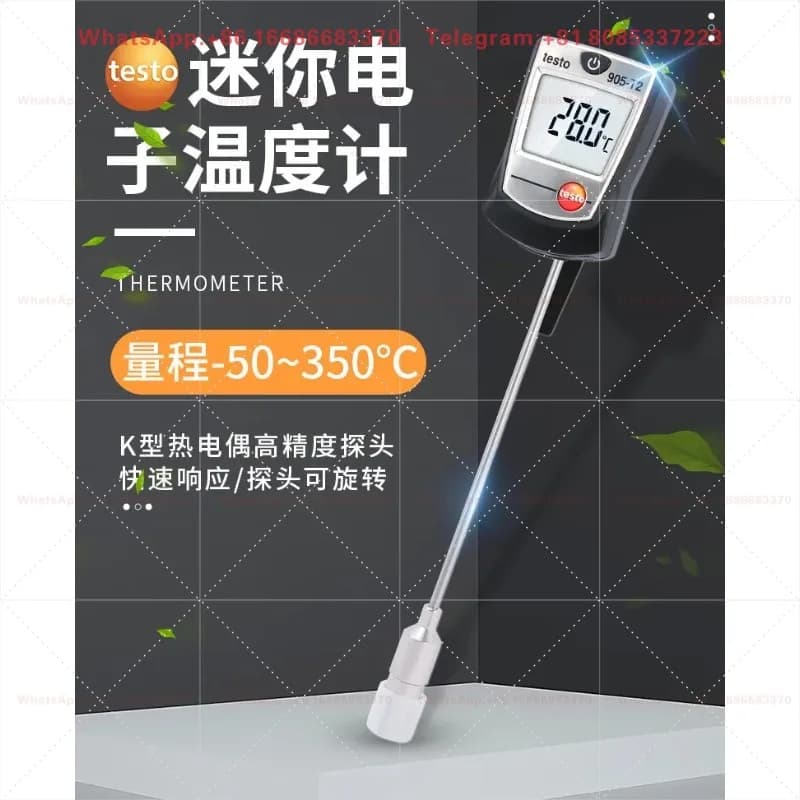 905-T1 Piercing Probe Thermometer and 905-T2 Digital Surface Contact Thermometer for Industrial Temperature Testing