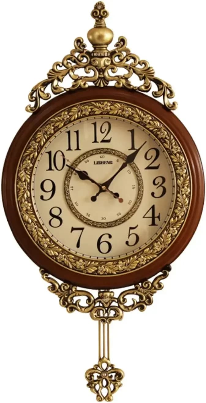 Orologio da Parete a Pendolo Moderno, Elegante, Tradizionale, Decorativo, Dipinto a Mano, Lussuoso, Etnico, Artigianale, con Movimento a Pendolo