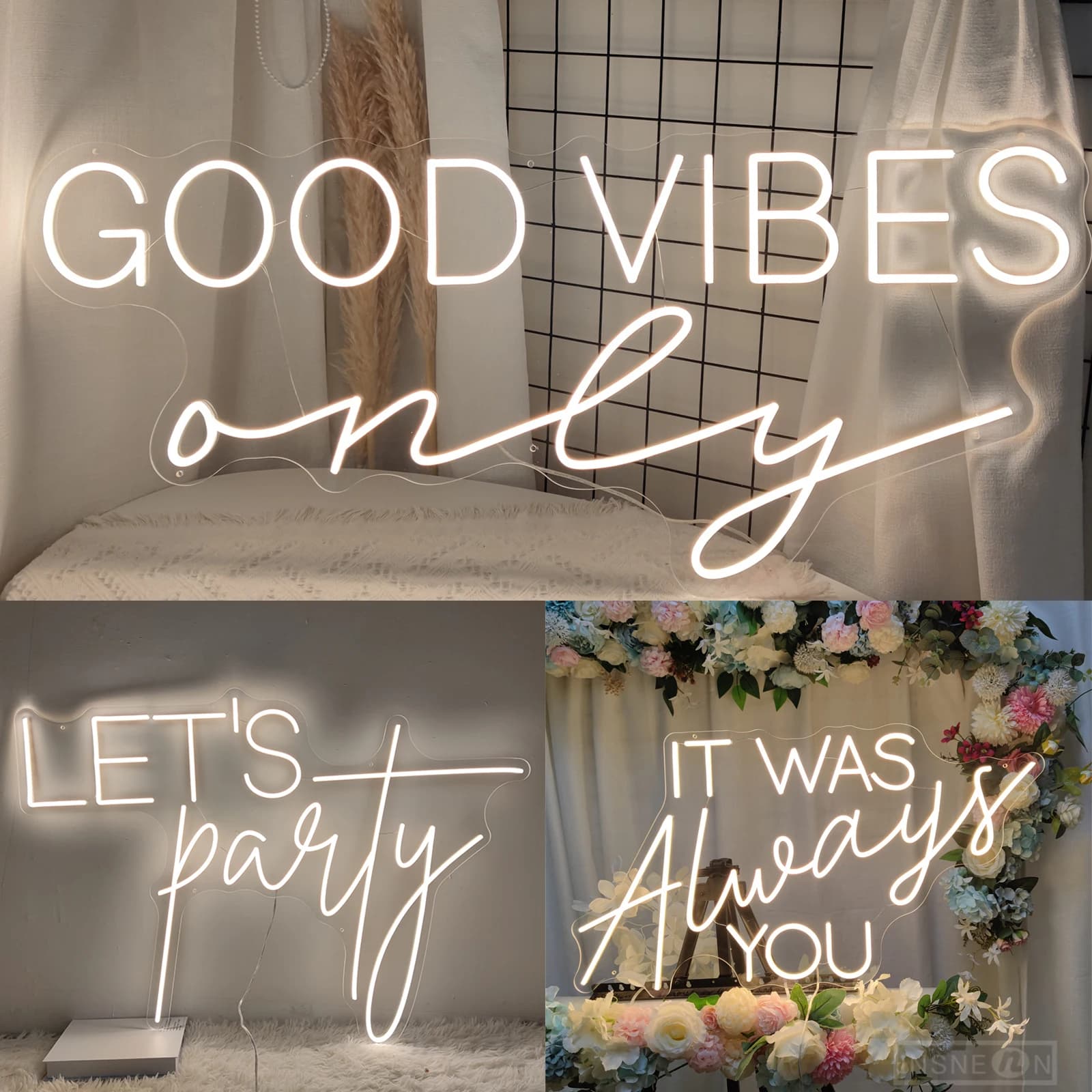 Good Vibes Only Neon Sign LED Neon Lighting Sign Room Decor estetico Party Bar Club Wedding Bedroom Neon Decoration Night Light