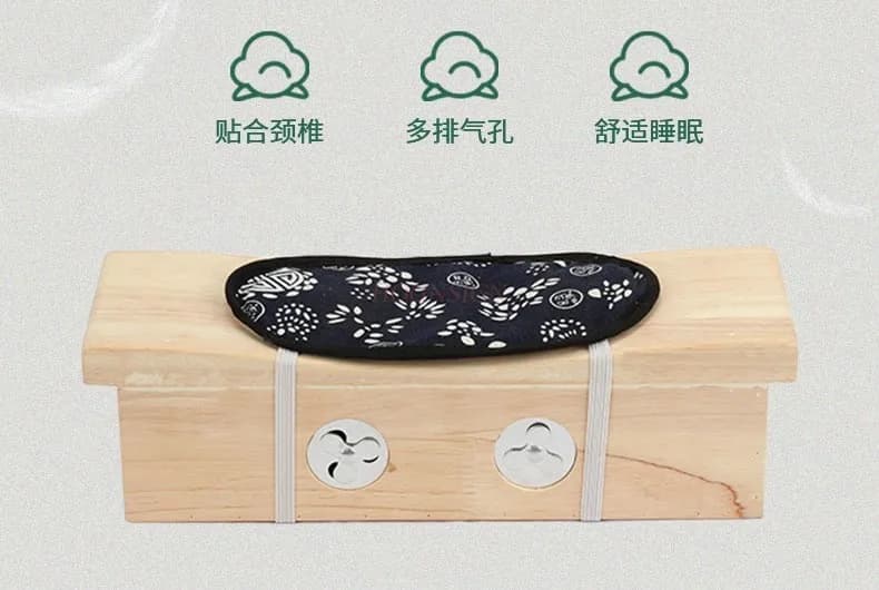 Moxibustion pillow solid wood cervical vertebra moxibustion box portable moxibustion neck moxibustion warm moxibustion