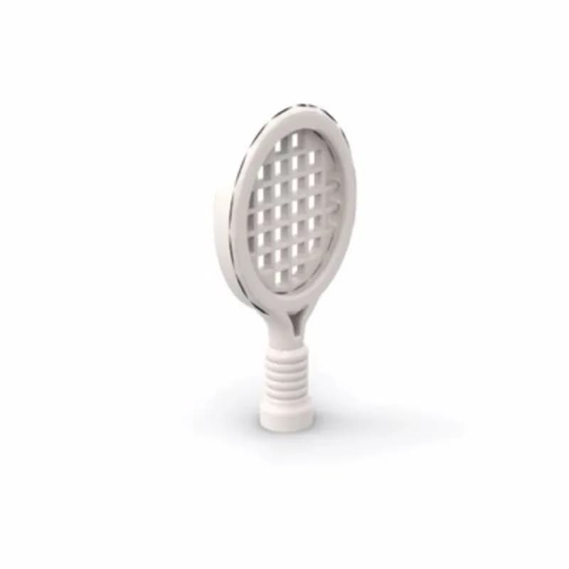 Small particle building block MOC 93216 53019 parts assembly toy figurine props decorative hand-held tennis racket