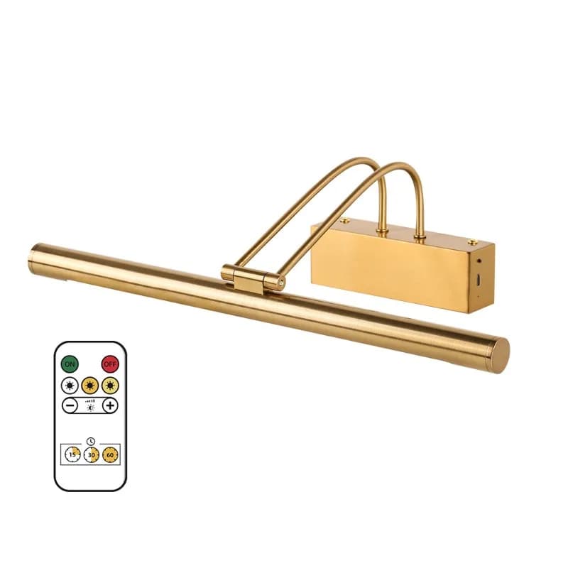 Lampada da Parete di Lusso con Specchio in Ferro, Controllo Remoto, per Camera da Letto, Soggiorno, Bagno, Impermeabile, Luci per la Casa