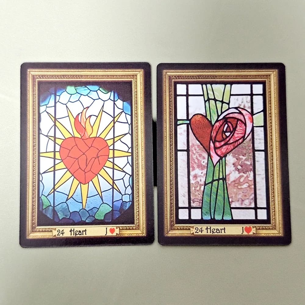 Carte da 41 pezzi 9 * 6,5 cm Heloise Lenormand Poker Dimensioni Carte Oracle per predizione del futuro 2a edizione