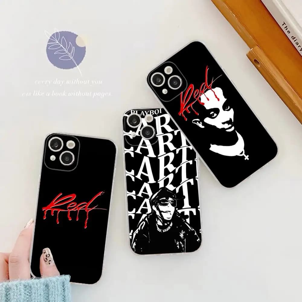 Playboi Carti Rapper Phone Case for iPhone 15 8 7 6 6S Plus X SE 2020 XR XS 14 11 12 13 Mini Pro Max Mobile Case