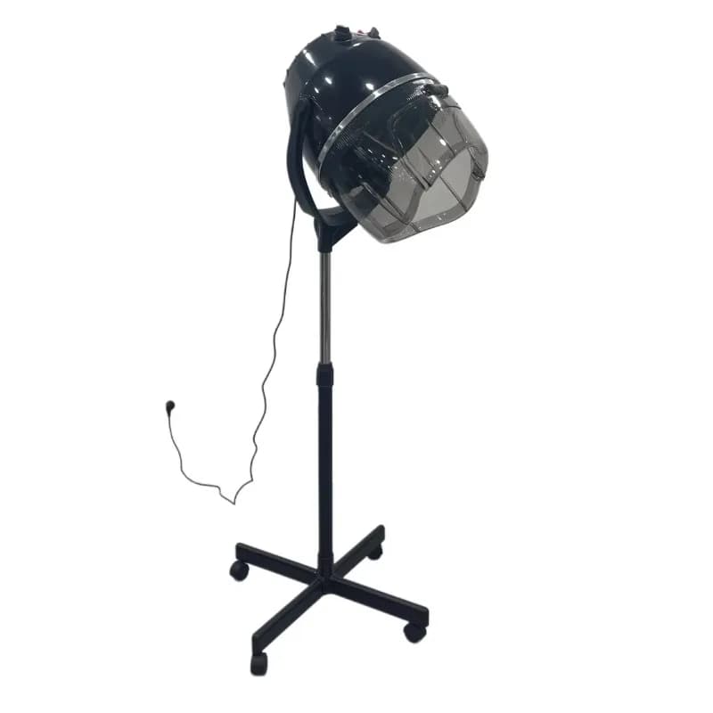 Professional Hairdresser Equipment, Hair Dryer with Black Support and Removable Cover for Barbieri