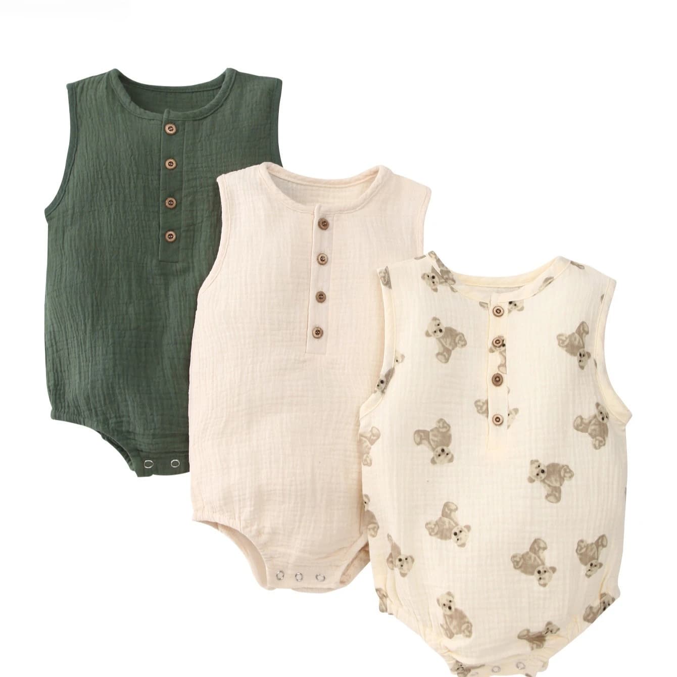 Bestseller Estivi: Tutine per Neonati 100% Cotone, Pagliaccetto Senza Maniche con Pantaloncini, Abbigliamento per Neonati