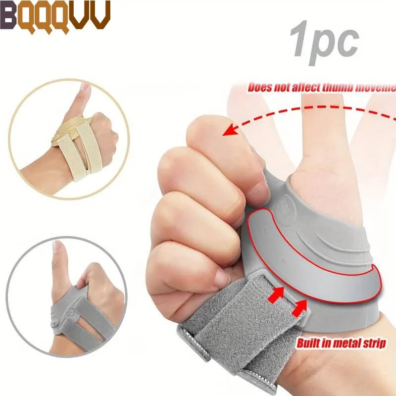Supporto per pollice (1 pezzo) per osteoartrite, dolore articolare CMC, immobilizzatore per pollice a grilletto, cinturino da polso, per mano sinistra o destra