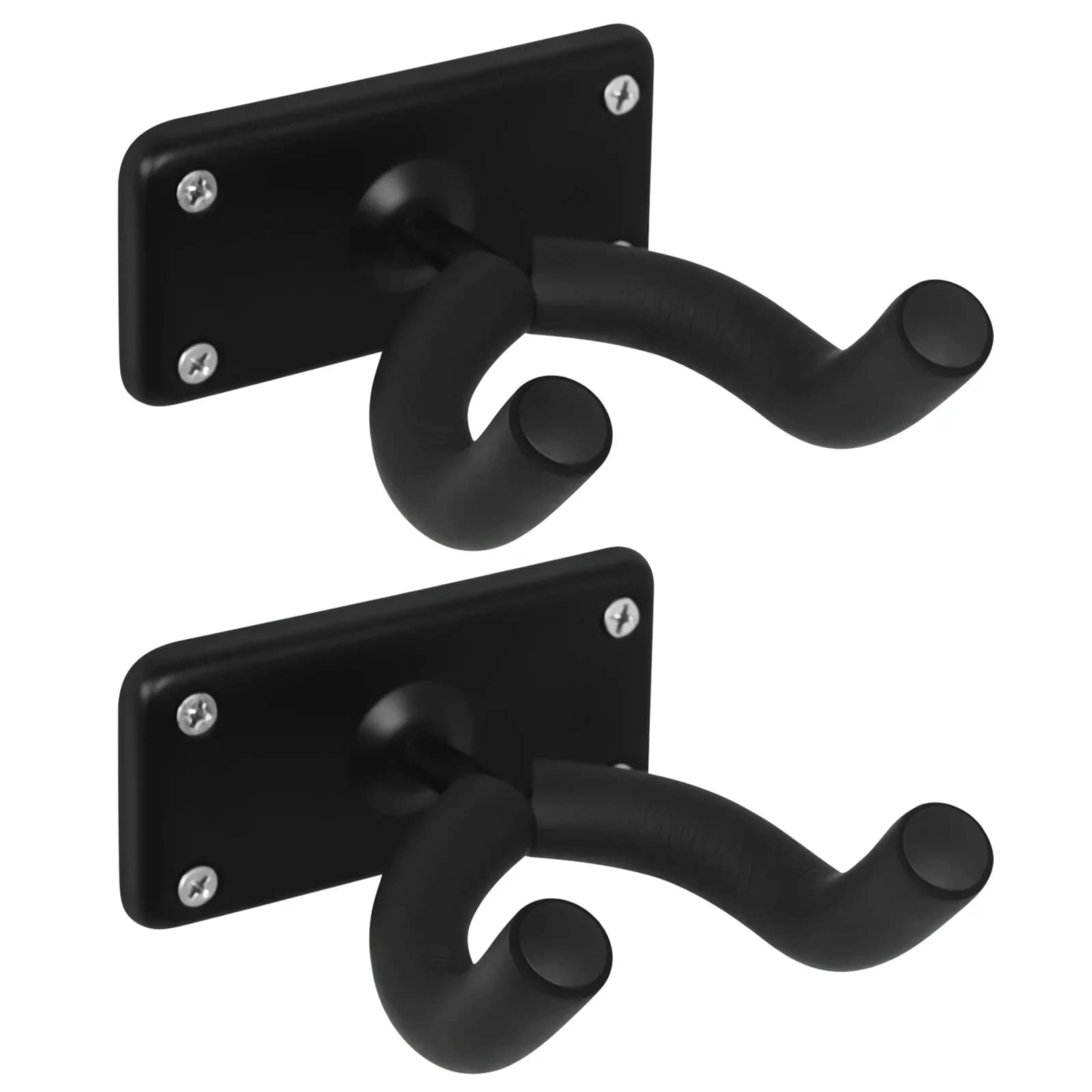2 pezzi gancio per montaggio a parete per chitarra gancio per chitarra nero gancio da parete per chitarre di tutte le dimensioni basso mandolino Banjo Ukulele accessori per chitarra
