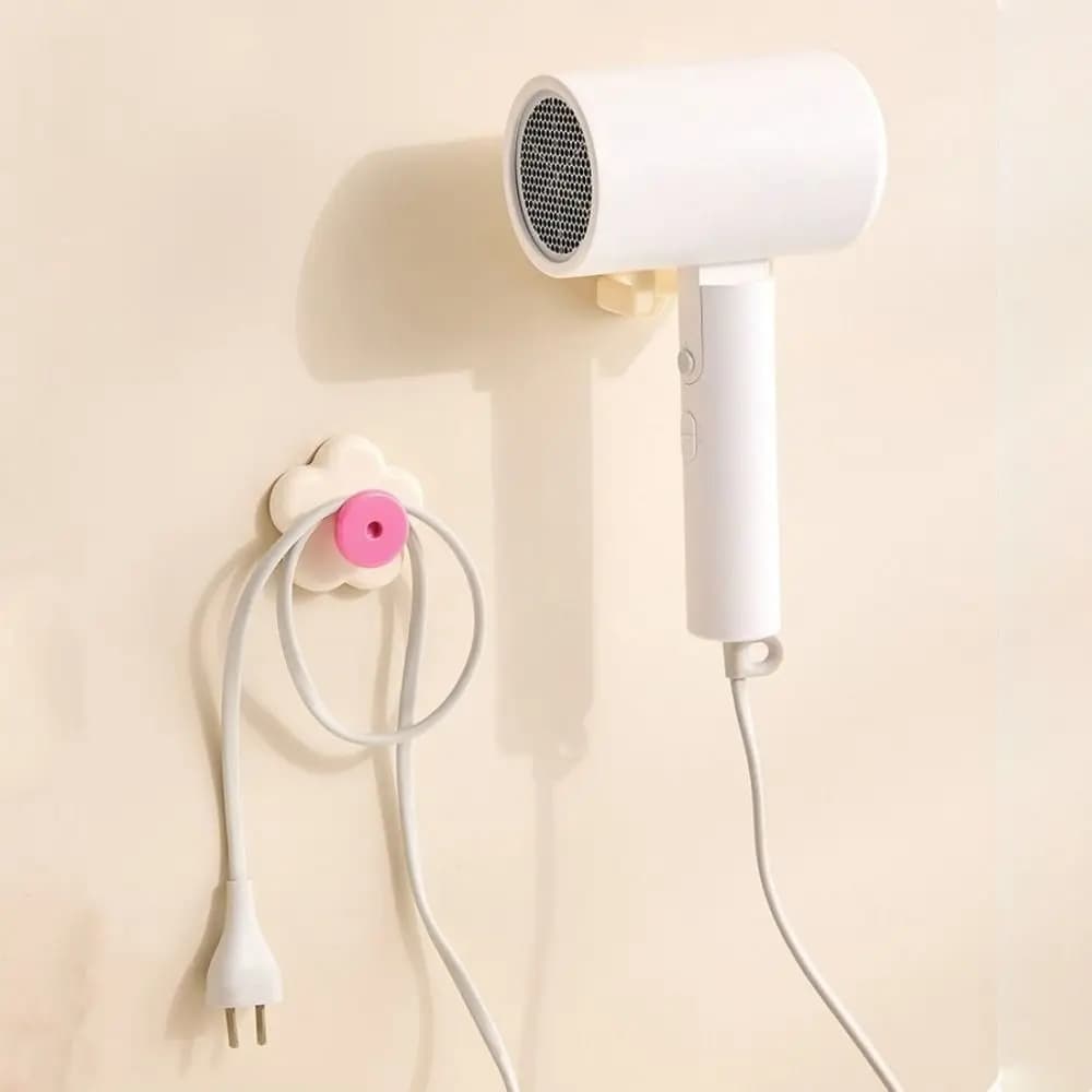 4 Pezzi Ganci a Ventosa Pratici Senza Foratura, Ganci da Parete Impermeabili per Fiori, Appendi Asciugamani Decorativo per Bagno