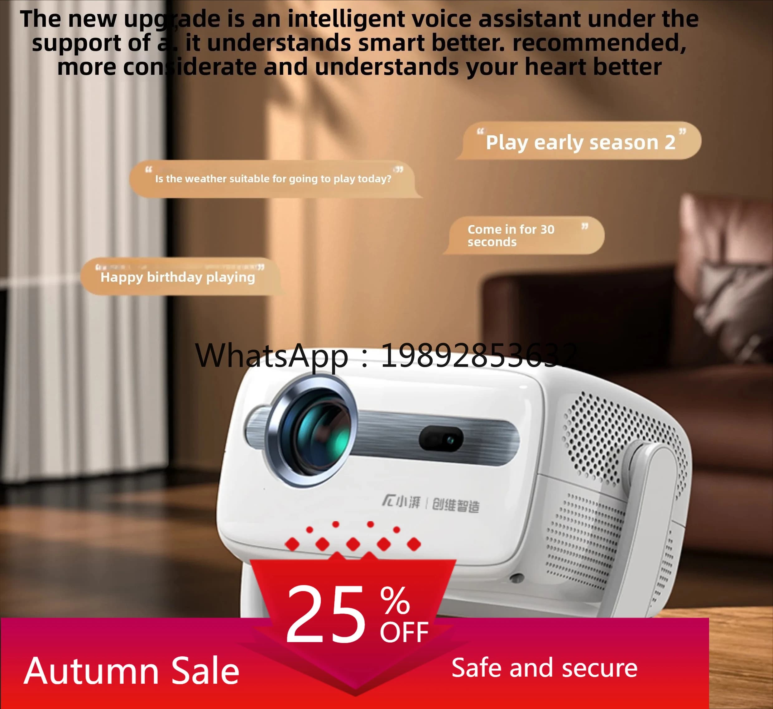 proiettore domestico super alta definizione camera da letto soggiorno home theater proiettore schermo per telefono cellulare piccolo portatile