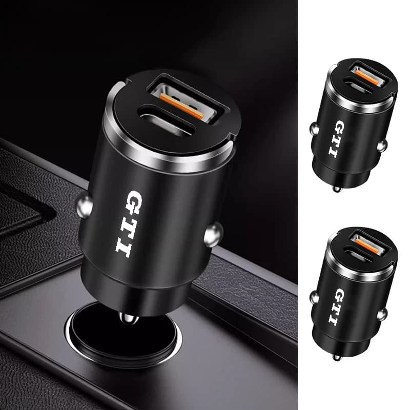 Car Charger QC3.0 Cigarette Lighter Charger Phone Fast Charging For Volkswagen VW GTI Golf 2 3 4 5 6 7 MK2 MK3 MK4 MK5 MK6 MK7