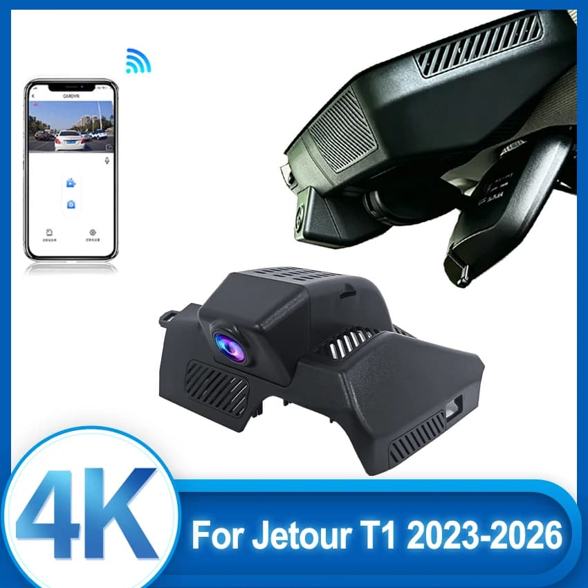 For Jetour T1 Freedom Shanhai T1 2024 2025 2026 Dash Cam Camera DVR 4K UHD 2160P Night Vision Wifl Plug And Play Video Recorder