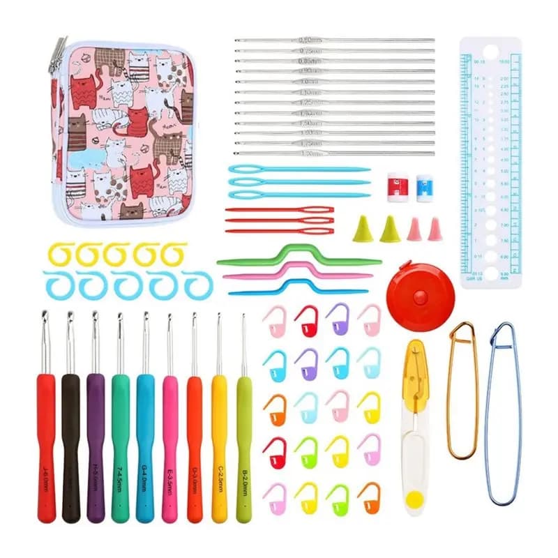 AAAN-Needle Yarn Weave Kit DIY Crochet Hooks Set For Knitting Gloves And Sweaters, For Fine Working