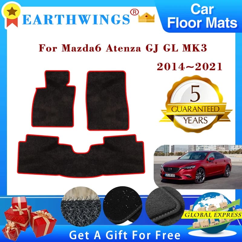 For Mazda 6 Atenza GJ GL MK3 Mazda6 2014 ~ 2021 2016 Carpets Carpets Panel Pedals Wheelchair Cover Foot Reliefs Car Accessories