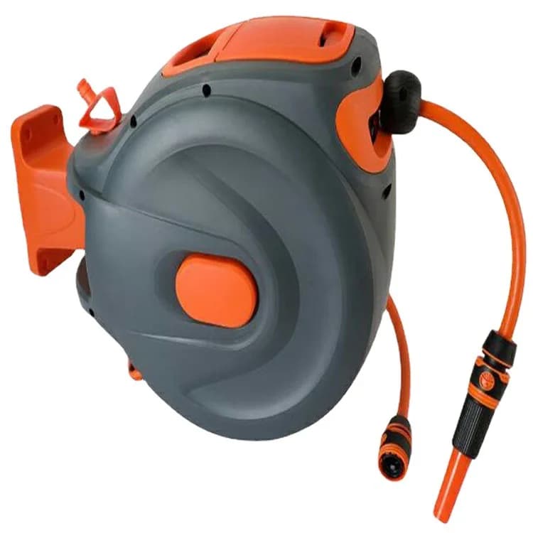 Irrigazione del giardino Tamburo d'acqua retrattile automatico Tubo per la casa Stoccaggio Carrello per tubi da giardinaggio Avvolgitubo per montaggio a parete 20 metri