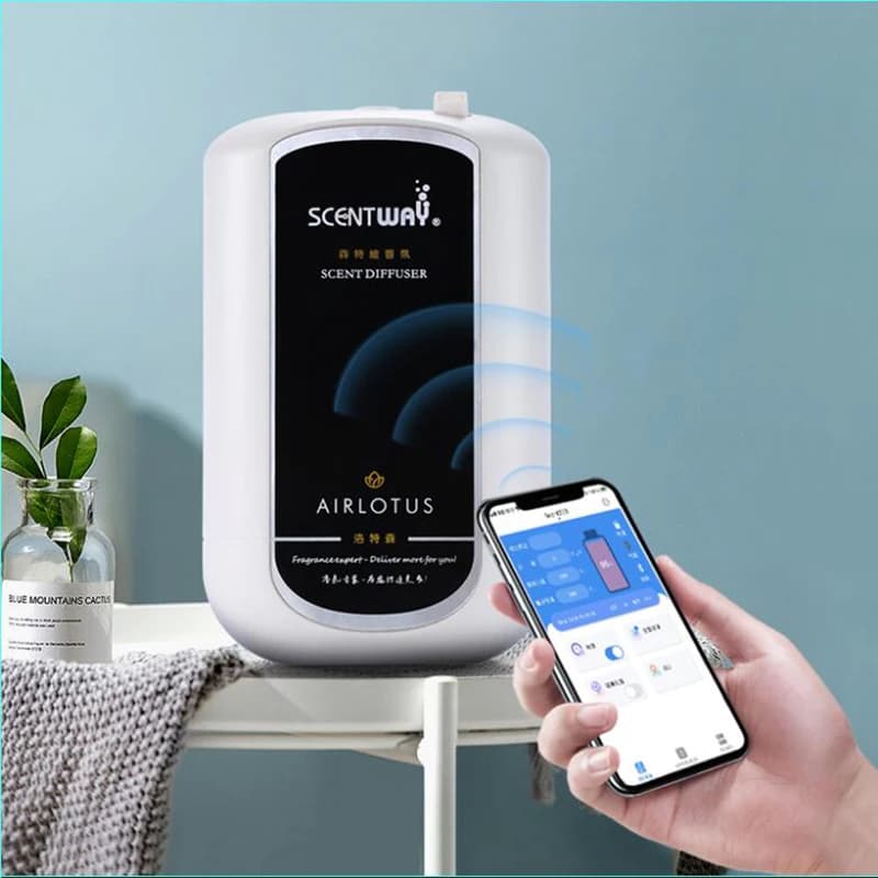 Diffusore di aromi di olio essenziale puro USB Macchina per fragranze di aromi intelligente Diffusore di olio 150ml Timer Controllo APP per Home Hotel