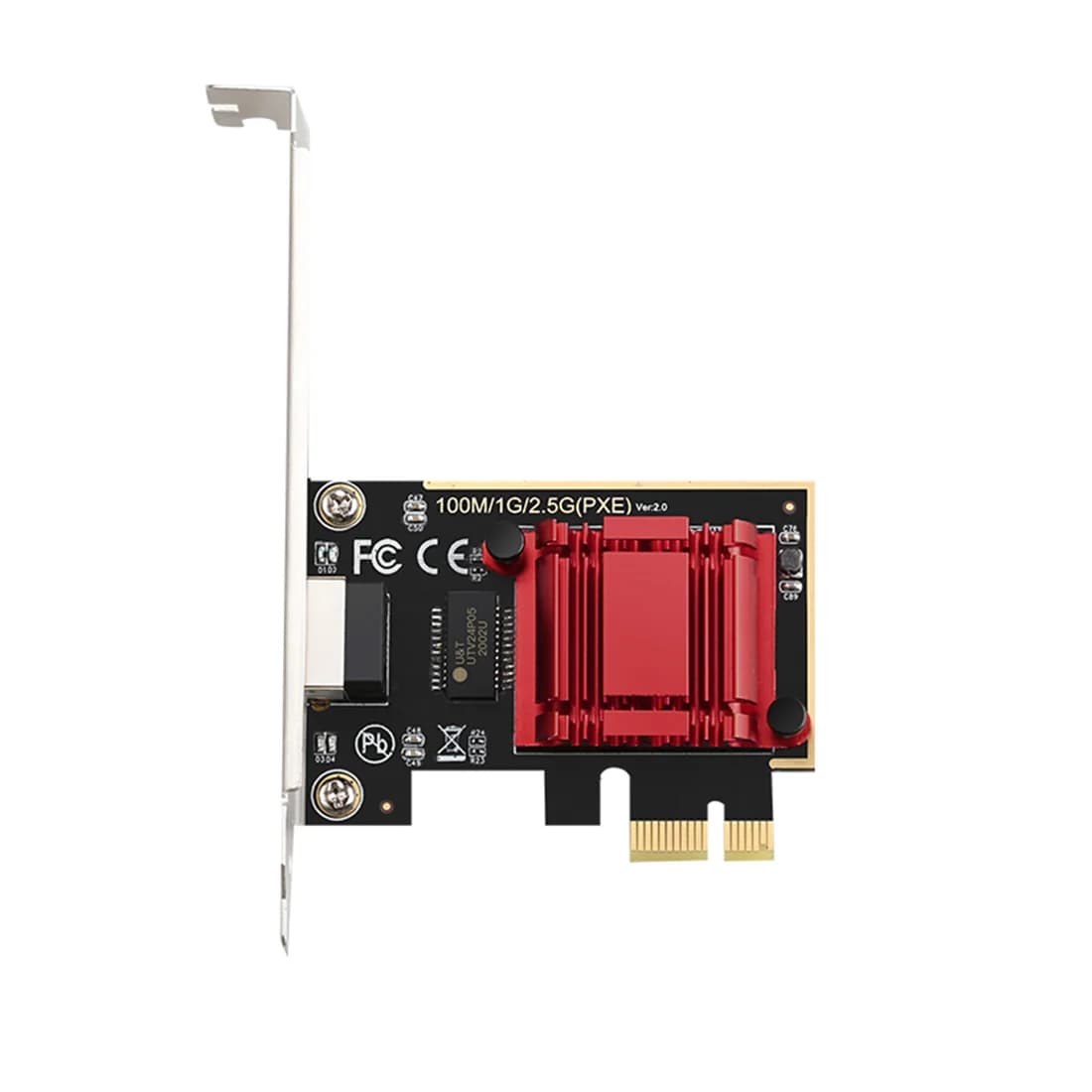 Scheda LAN adattatore di rete 2.5G con scheda PCI-E Ethernet Wirless RTL8125 RJ45 per giochi Sistema Microsoft e Linux