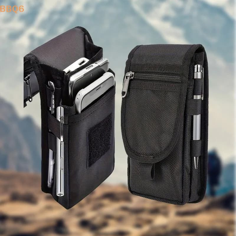*1 pezzo di borsa casual da appendere in vita, borsa multifunzionale per telefono a conchiglia, marsupio portatile con scomparto per penna