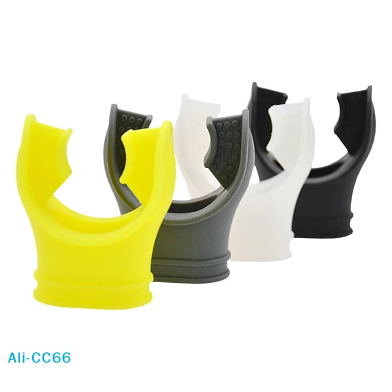 diC di1 Deep Snorkeling Diving Mouths Set, Silicone Snorkeling Mouths, Covers for Water Sports Diving Regulator