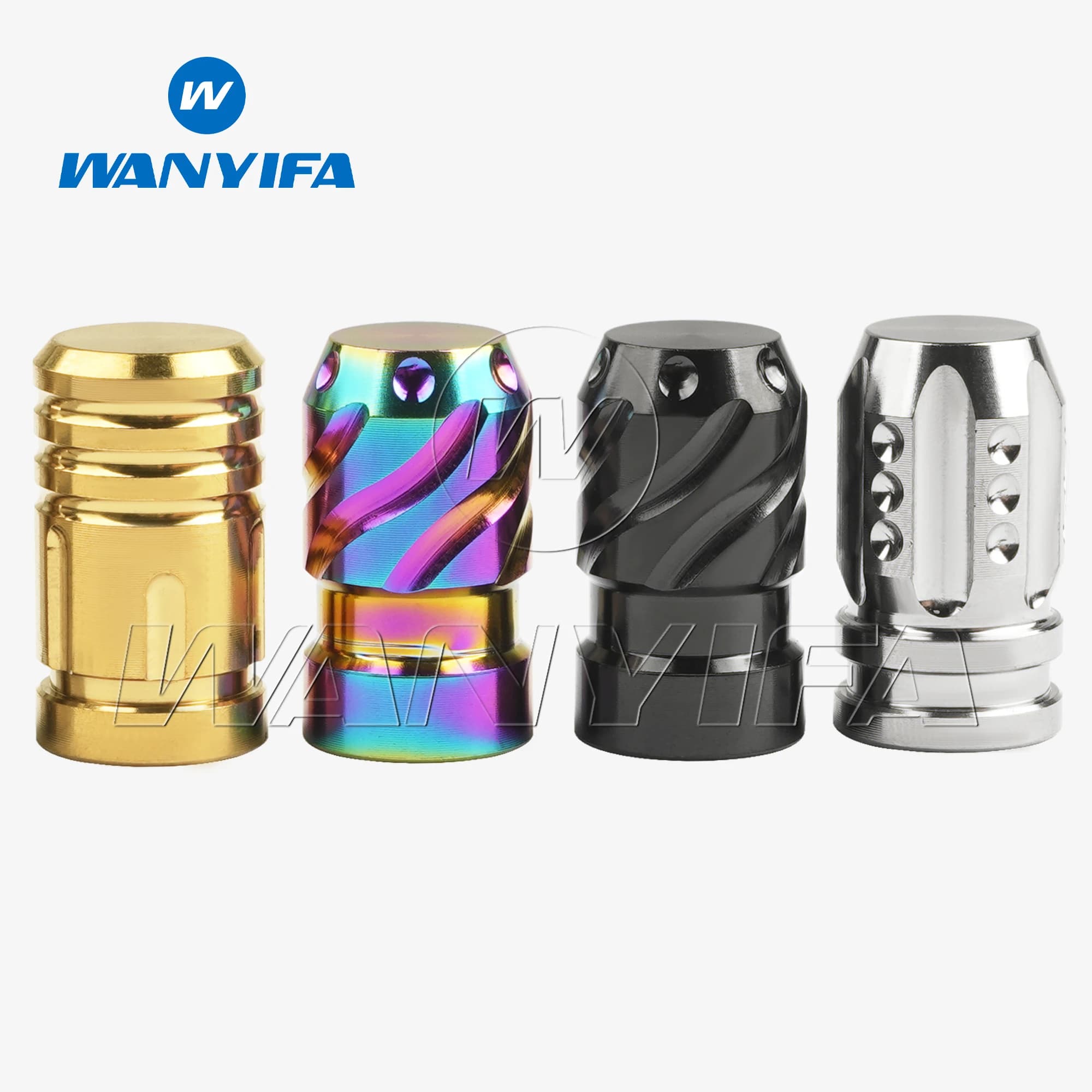 Wanyifa Titanium Bike Schrader tappo valvola americano per strada MTB ruota della bicicletta valvola antipolvere pneumatico copertura antipolvere