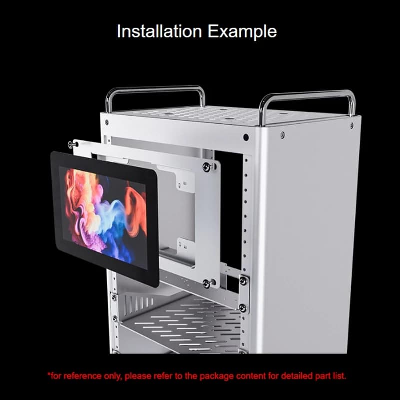 Super Sale HomeRack 7inch DSI Display Mounting Panel, 3U Mounting Space, Compatible with for Raspberry Pi 7inch Touch Displays
