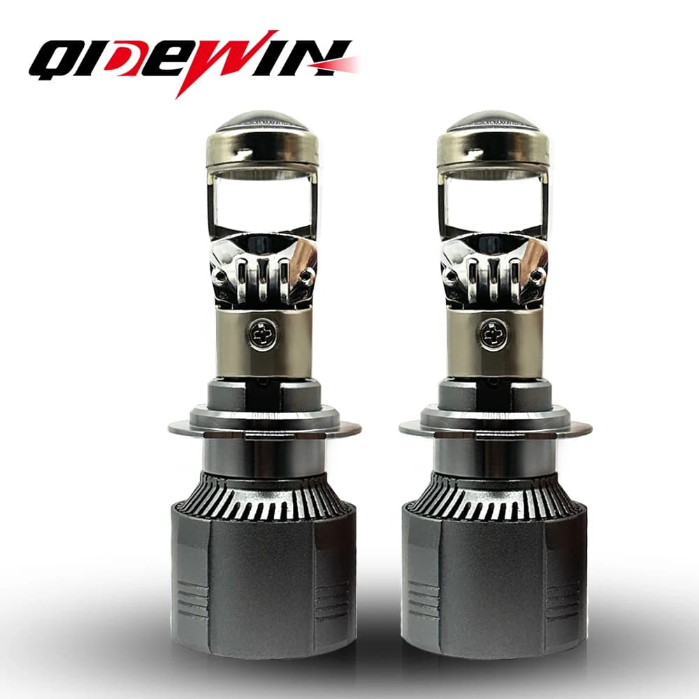 2 Pezzi Fari LED Mini Lente ad Alta Potenza 9005 H7 H11 Abbaglianti/Anabbaglianti Canbus Turbo LED Proiettore Lampadina 6000K per Auto/Moto Luce Fendinebbia
