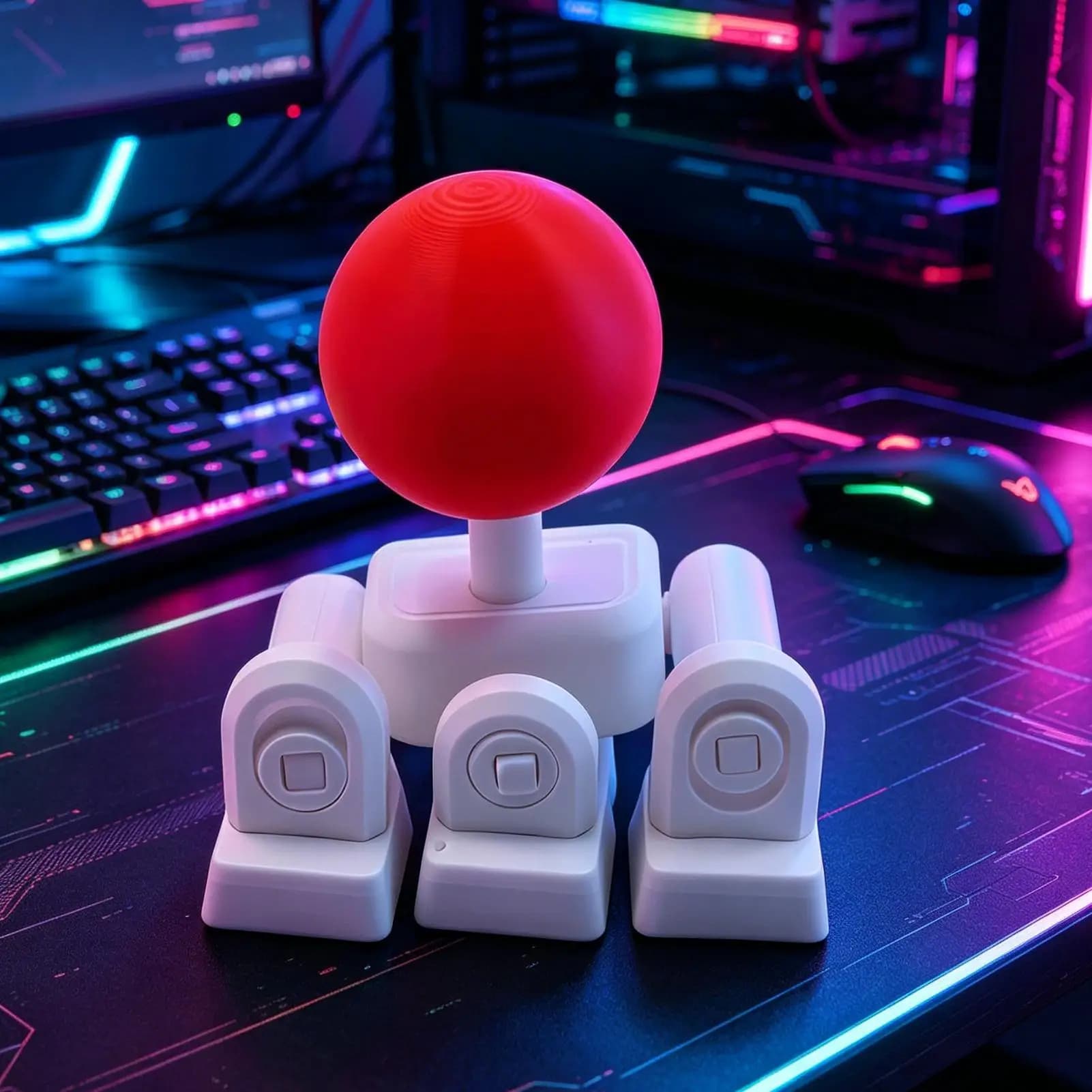 Keycap per Joystick e Tastiera Stampati in 3D, Accessorio di Ricambio per Giochi Arcade, Esports, Modding, Digitazione e Editing Video per Appassionati