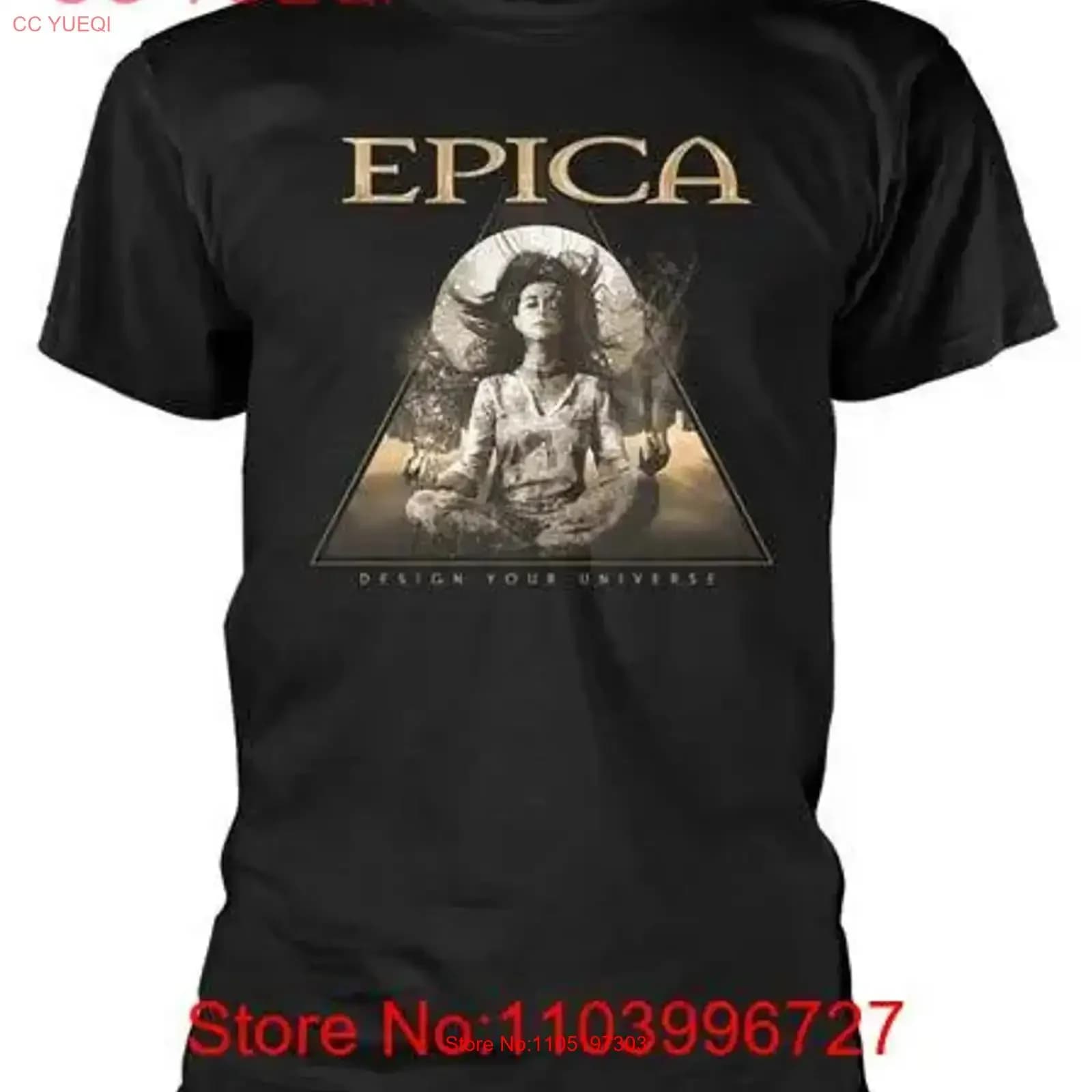 Epica Progetta il tuo universo T SHIRT S 151922 vintage Grafica lavata Casual Unisex Comodo homme Leggermente traspirante