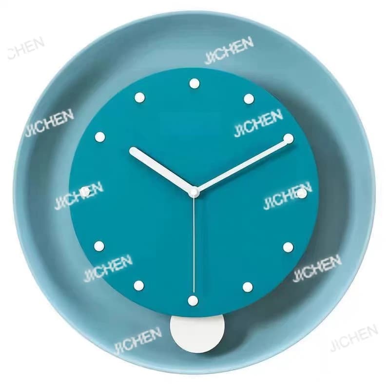 Orologio da Parete Moderno e Semplice con Pendolo, Orologio al Quarzo Creativo di Lusso per Soggiorno