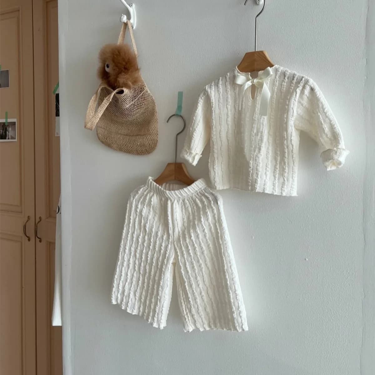 2026 Autumn New Baby Girl Long Sleeve Clothes Set Infant Girl Loose Lace Tops + Pants 2pcs Suit Cotton Toddler Outfits