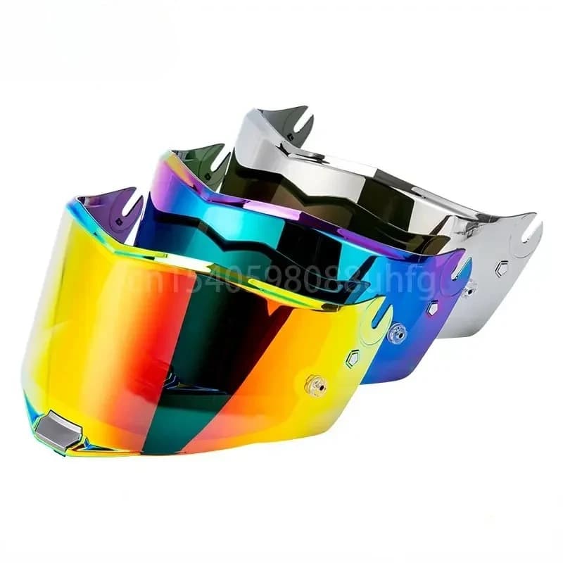 Visiera per casco moto originale per LS2 THUNDER per LS2 FF805 scudo extra rosso cromato trasparente