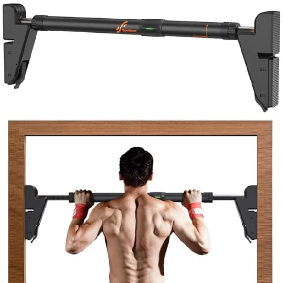 Traction bar for door NoScrew Traction bar for door frame Adjustable traction bar for door for home gym Horiz training bar