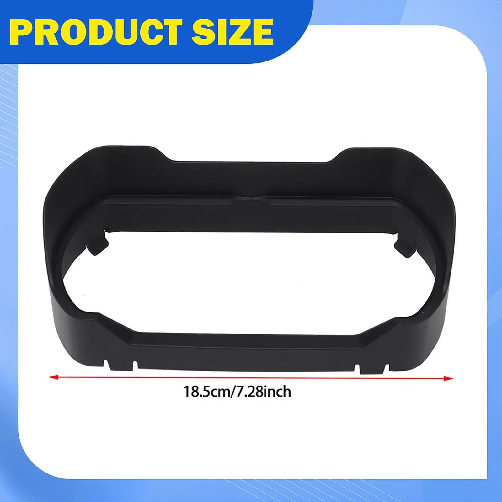 Dashboard Sun Visor Protector Guard Instrument Panel Cover Black ABS for Can Am Ryker UTV