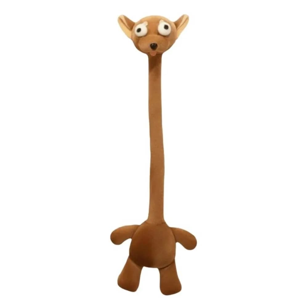 Portachiavi con design divertente a collo lungo: Panda, Scimmia, Gatto, Cane, Maiale Rosa Cartone Animato - Ciondolo per Borsa e Zaino 38 CM