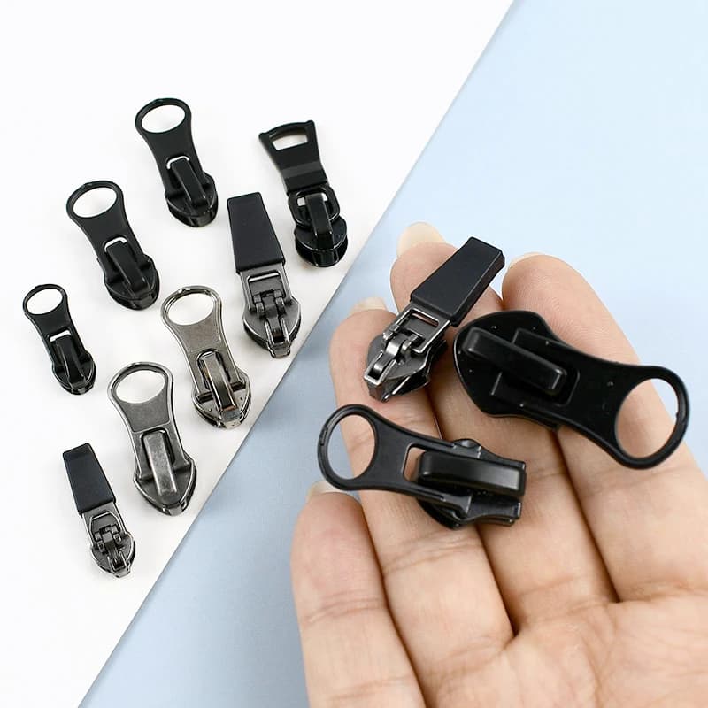 10/20 pezzi 3 # 5 # 8 # 10 # Testa di trazione con cerniera invertita per cerniere in nylon Cursori con cerniera impermeabili Tenda per indumenti Accessori per riparazione cerniera fai-da-te
