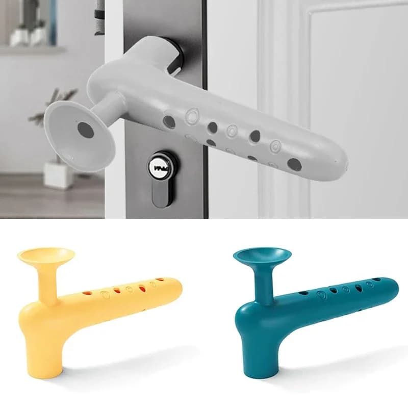 Copertura protettiva della maniglia della porta in Silicone manopola della porta del bambino Anti-collisione proteggi la copertura di sicurezza della tazza della manopola della porta aspirazione silenziosa