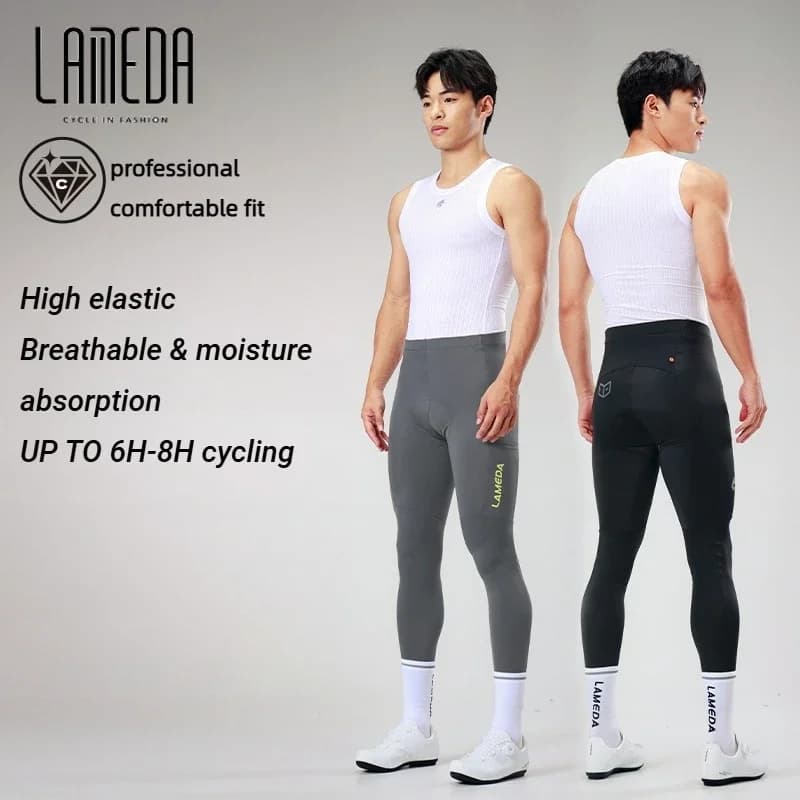 Pantaloncini da Ciclismo Lameda 2025 per Uomo con Interfaccia Elastica, Comodi Pantaloncini Professionali con Taglio 3D per 6-8 Ore di Ciclismo