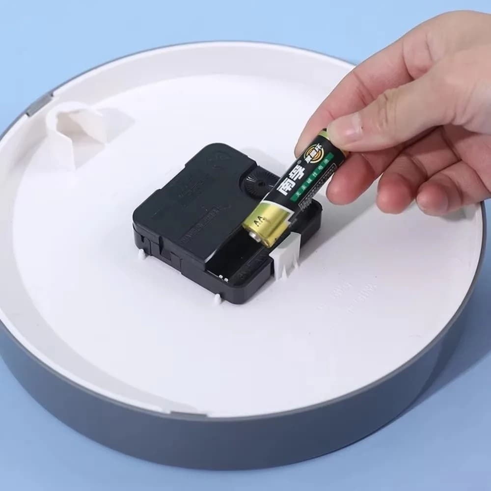 Nuovo Orologio da Parete Rotondo da 8 Pollici Facile da Leggere, a Batteria, con Numeri Precisi, Orologio da Appendere per Soggiorno