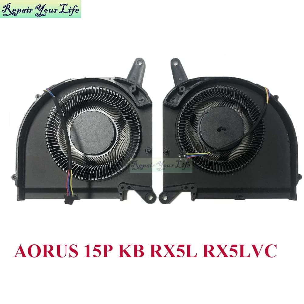 Raffreddamento della ventola del Laptop per GIGABYTE AORUS 15G 15g 15P XC/KB RX5L RX5LVC CPU GPU Notebook PC ventole di raffreddamento radiatore RTX3070 FNGT DC12V
