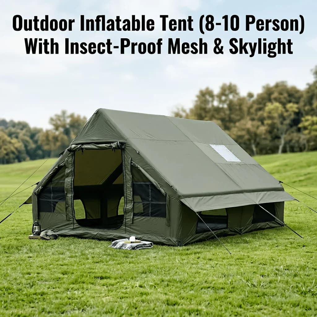 Tenda gonfiabile grande da esterno, 12 metri quadrati di spazio extra-large, adatta per il campeggio in tutte le stagioni