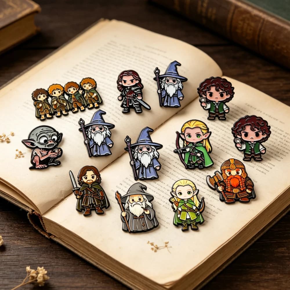 5/10pcs Cool Anime Movie Figures Enamel Pins Cartoon Brooch Lapel Pin Badge on Backpack Clothing Accessories Fashion Jewelry